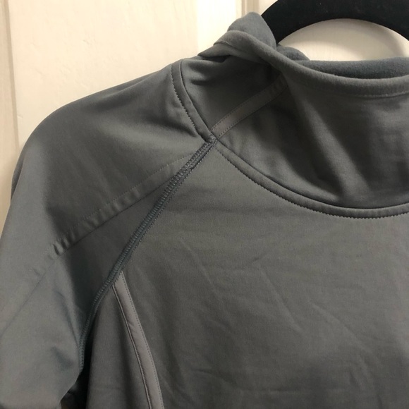 Athleta Gray Plush Tech Running Hoodie Size S - Picture 2 of 7